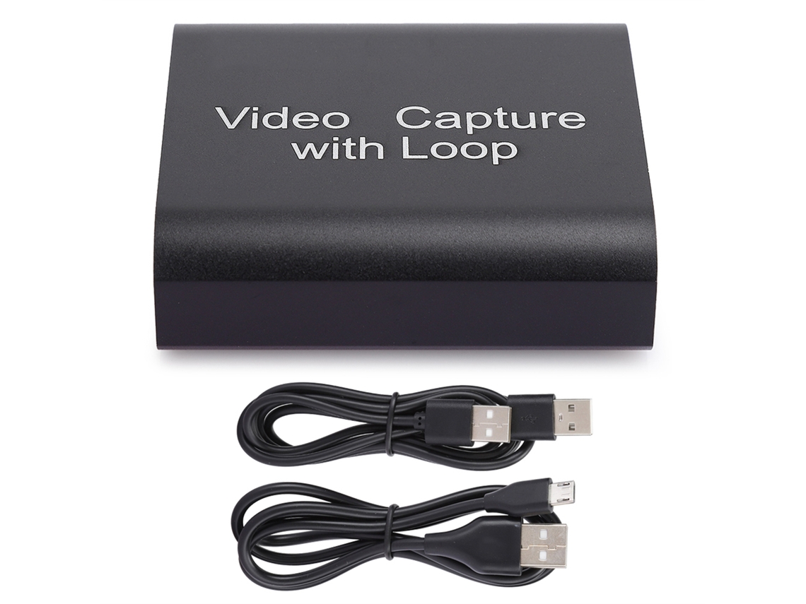 Placa de Captura Mali Hdmi com Loop Out Usb 2.0 para Streaming e Gravação 1080p