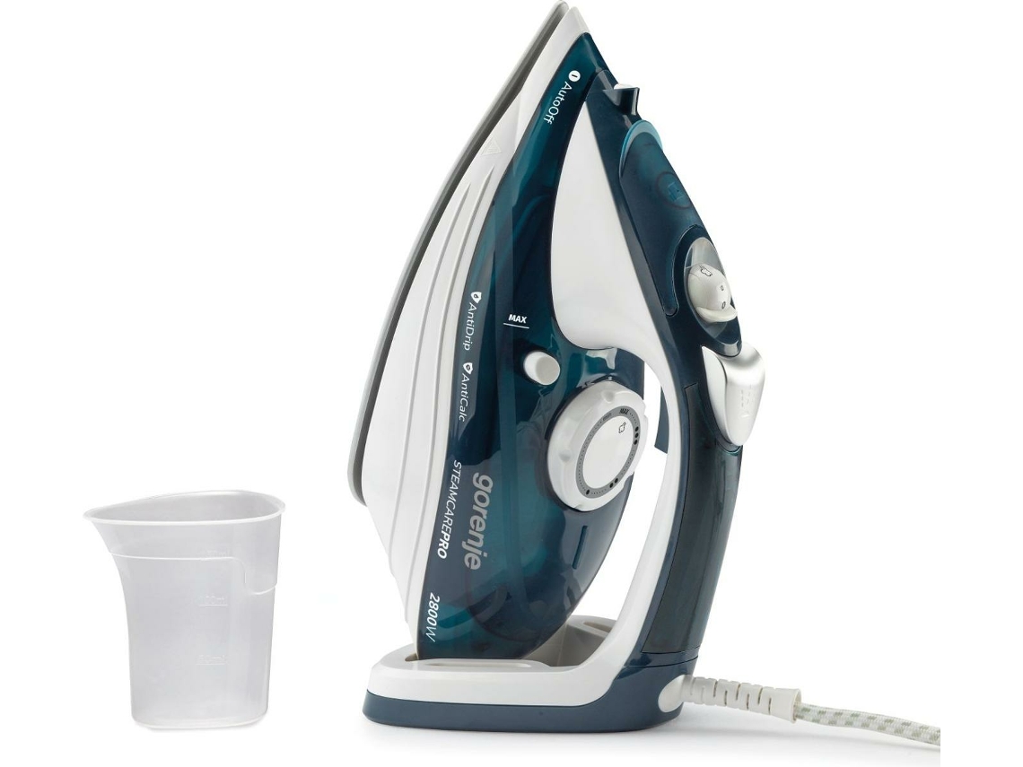 Sih2800Tqc Ferro de Engomar Ferro a Vapor Base de Cerâmica 2800 W Azul GORENJE