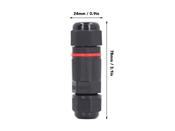 Conector À Prova De Água Ip68 Laxiscreed Sem Soldar Com Fecho De Parafuso