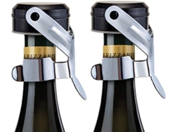 Rolhas de vácuo BRILVIBERA para garrafas de vinho, pacote com 2, vermelhas