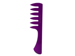 Pente De Cabelo Para Estilo Com Dentes Largos De Óleo Clássico Em Abs Durável Cor Roxa Ferramenta De Beleza