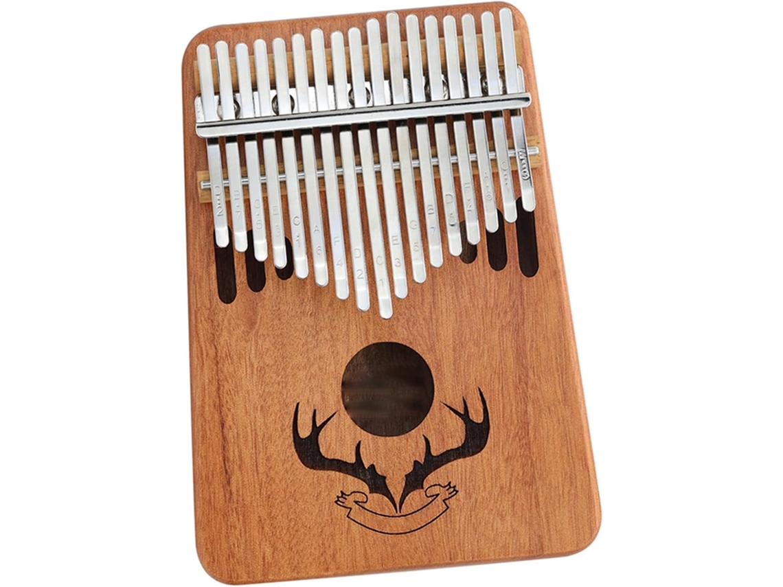 Mini Kalimba Performance Da Kalimba Em Mogno (natural)