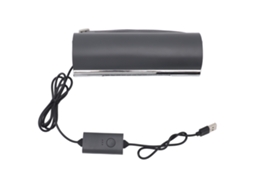 Ventilador Carro 3 Velocidades Silencioso Suv Rv Cinza