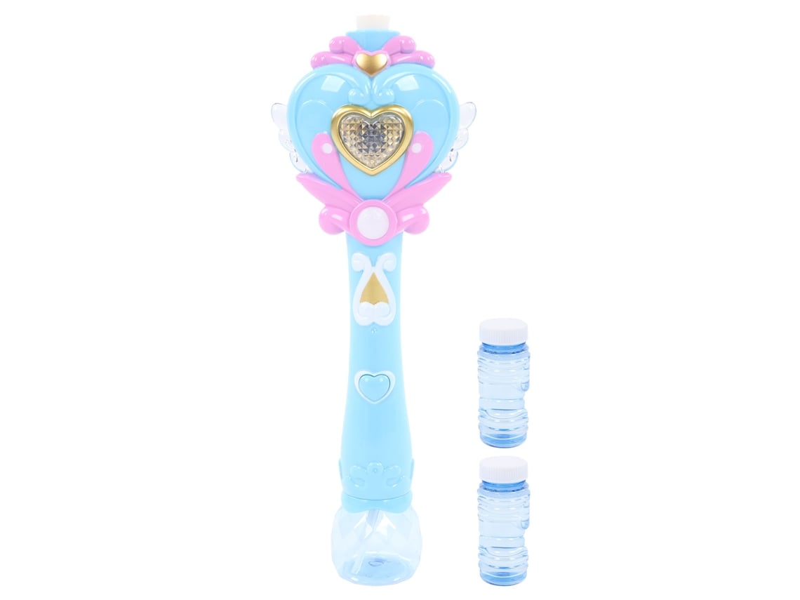 Ats varilla de Burbujas Automática Eléctrica Con Luz Y Música para Niños Azul