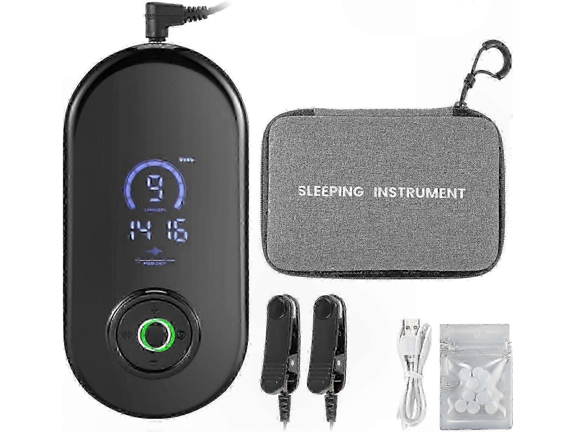 Aparelho para Auxiliar o Sono com Clipes Auriculares, 3 Modos e 9 Níveis de Intensidade para Alívio da Insônia e Relaxamento. TAISHENGDA