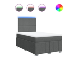 Box Spring Bed, Box Spring Beds Vidaxl Cinzeto Tecido (120 X 190 Cm)