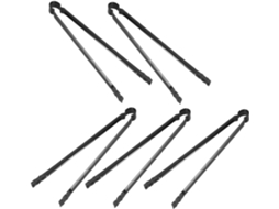 Conjunto De 5 Pinças Para Lenha Ifundom Churrasco Com Cabo Alongado, Utensílio Resistente Para Fornos Externos E