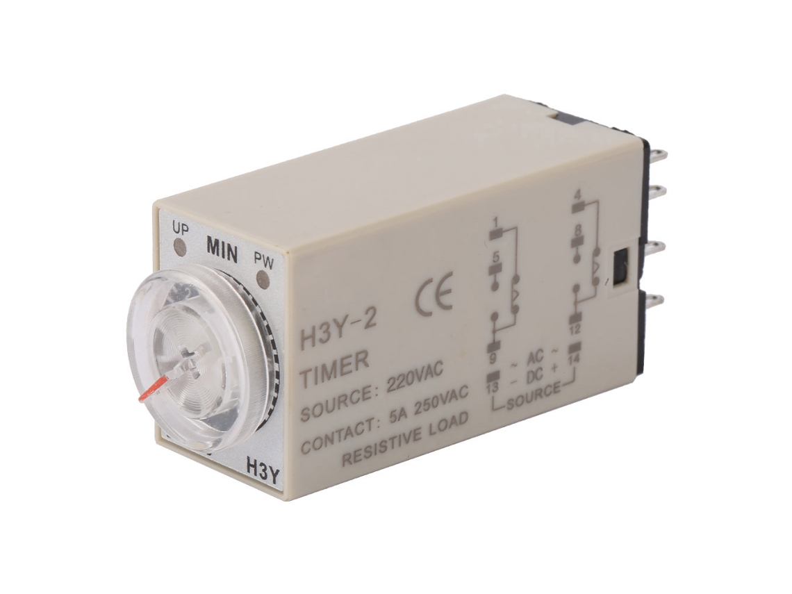 RELÉ DE TEMPORIZADOR DE RETARDO H3Y 2 8 PINOS 30M HKJ