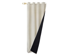 Cortinas Blackout, Isolamento Térmico, Redução De Ruído, 132x244cm-b, Bege