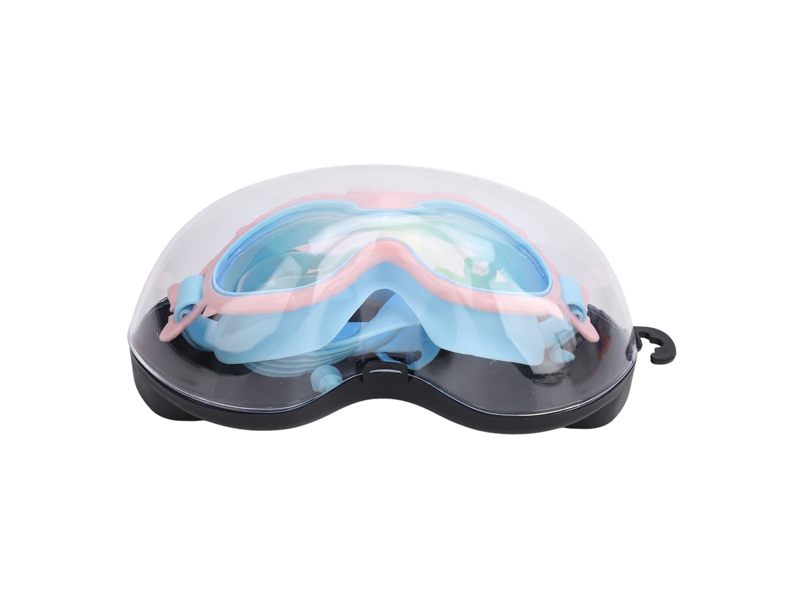Óculos de Natação Infantil Anti fog Resistente À Água Rosa Azul