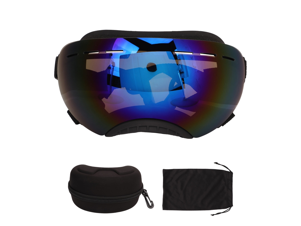 Óculos de Sol para Cães com Moldura Preta, Proteção UV, Ajustável e Lente Azul para Cães Médios ou Grandes | S/MARCA