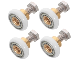 Conjunto De 4 Rodízios Silenciosos Para Porta De Box De Chuveiro, Em Metal, Para Substituição De Por Gokoco