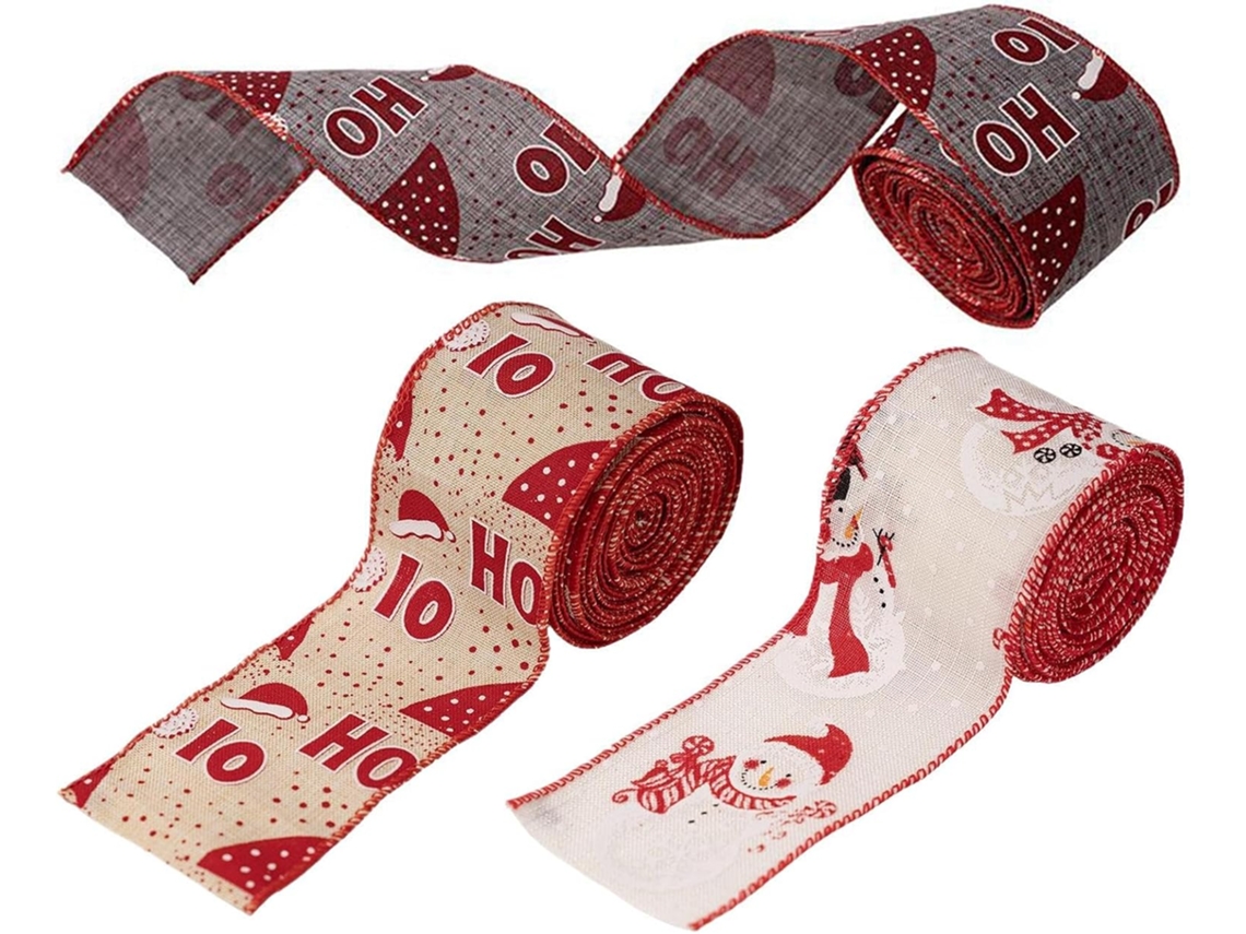 De Noël 3 Rouleaux À Points Pailletés