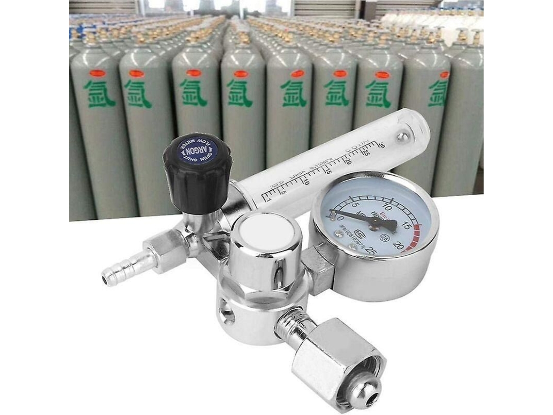 Regulador De Flujo De Gás Argônio Co2 Para Soldadura Mig Tig Com Manômetro