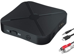 Receptor/transmissor Bluetooth Yizhood Kn319 2 Em 1 Pc/tv/carro Preto