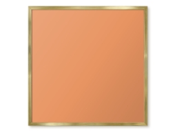 Quadro magnético de parede amarelo cremoso para quarto Espelharte (50x50 cm)