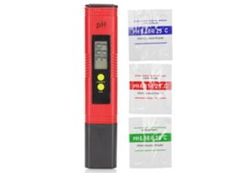 Medidor de pH tipo pluma alta precisión calibración automática ATC piscinas acuarios spas