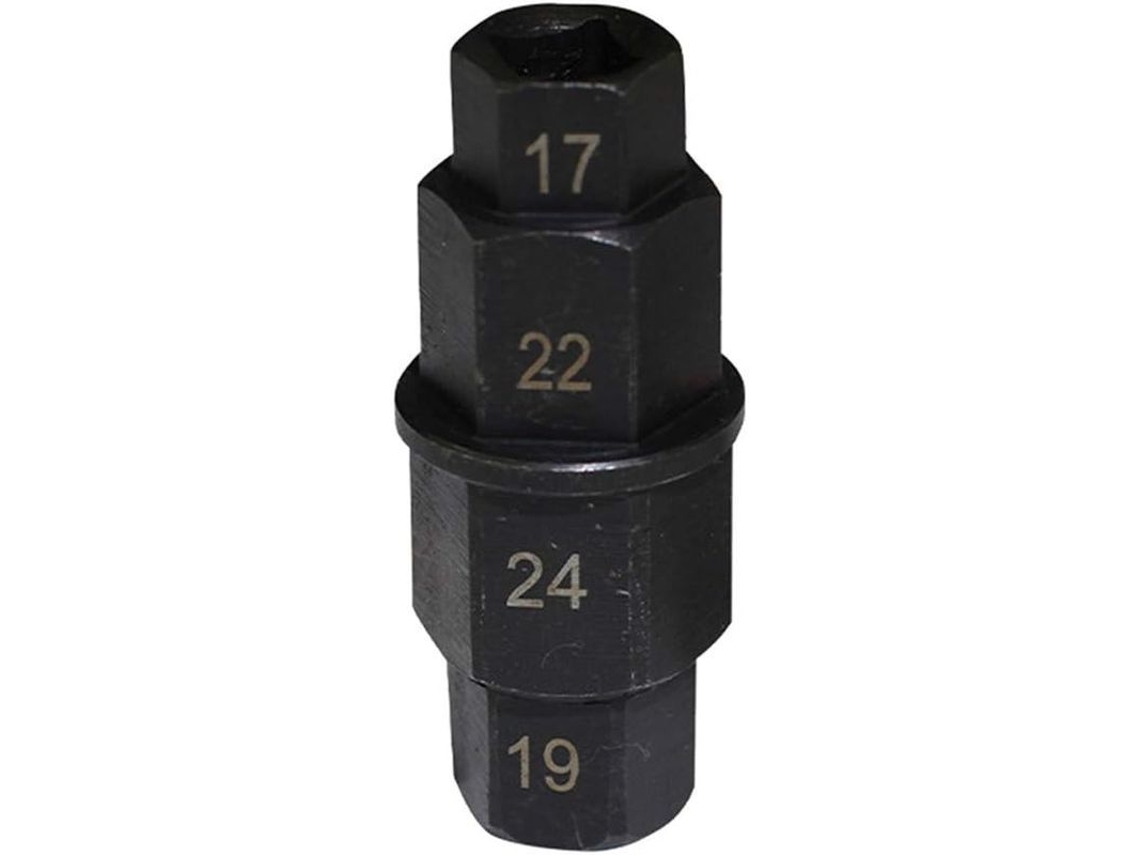 Chave De Eixo De Moto De Aço Carbono, 17, 22, 24, 19mm, Ferramenta Hexagonal Multipropósito Para Desmontagem E Reparação