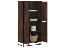 Mueble Alto 68x35x139cm Derivados de Madera de Roble Marrón