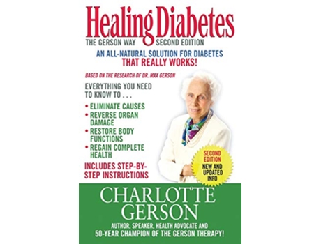 Livro Healing Diabetes The Gerson Way de Charlotte Gerson (Inglês)