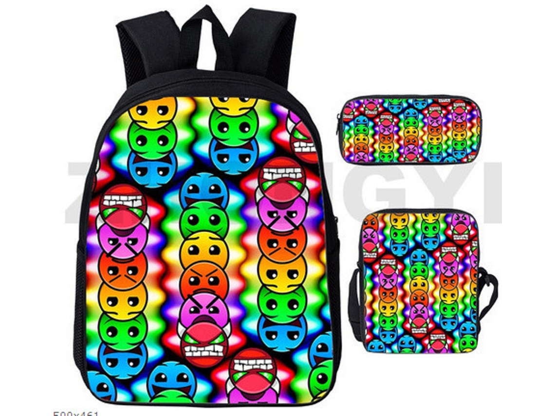 Conjunto De Três Peças Roblox Para Estudantes Mochila, Bolsa Ombro E Estojo 36 Aquaforge