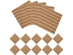 30 Painéis De Parede Decorativos De Madeira 30x30, Autoadesivos, Impermeáveis, Peças Em Cm Para