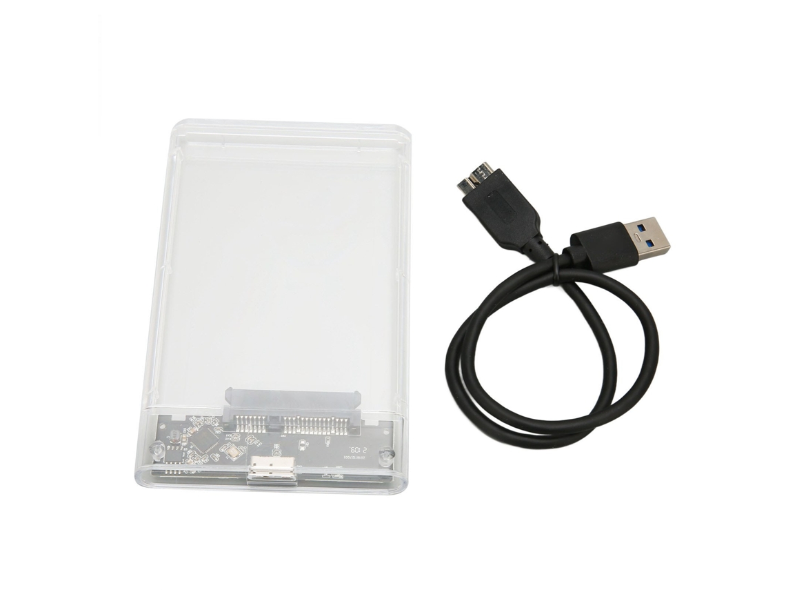 Enclosure Para Hd Ssd 2.5 Polegadas Transparente Usb3.0 5gbps Plug And Play Portátil U25ty3.0