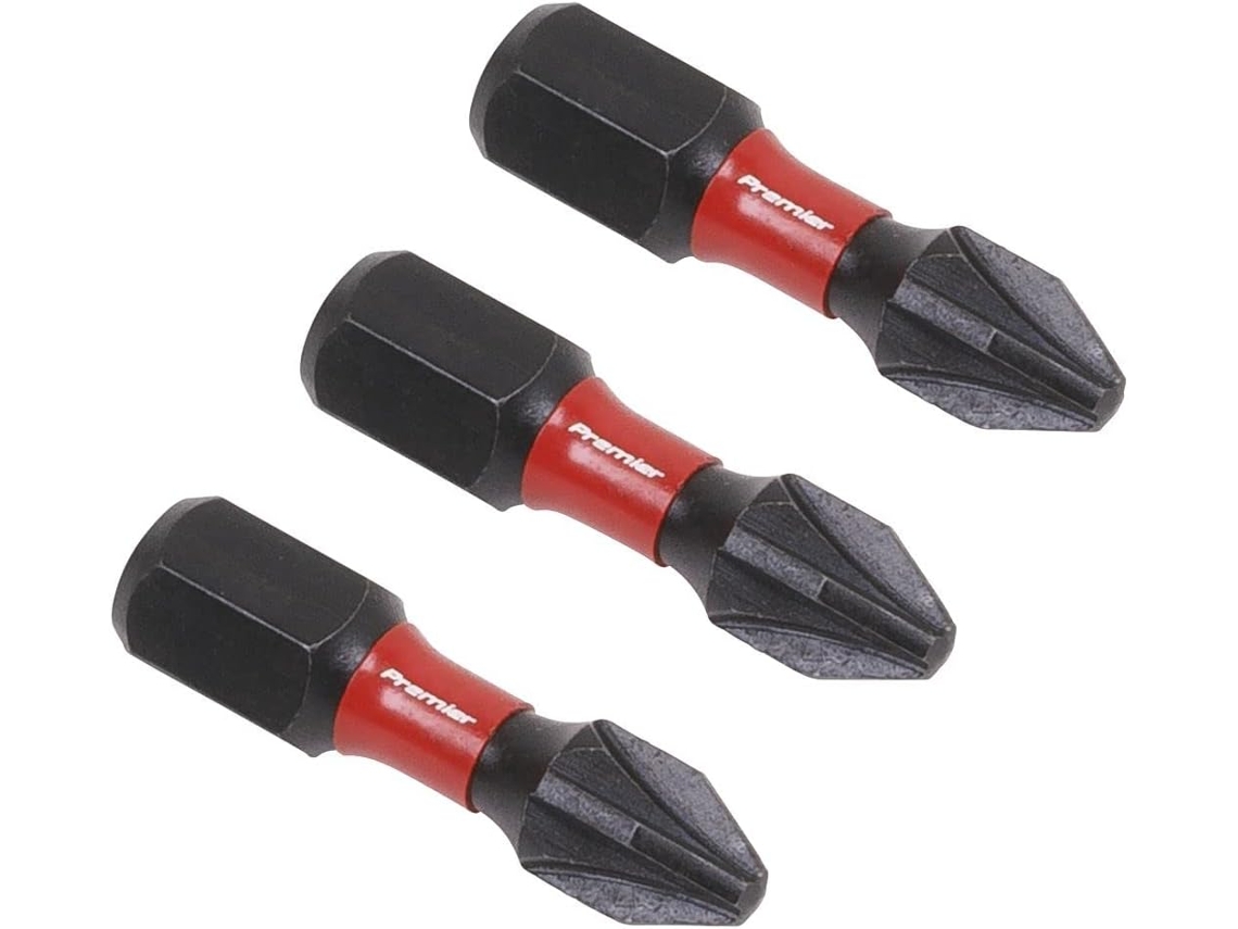 Pacote Com 3 Bits Pozi 2 De 25 Mm Ak8208