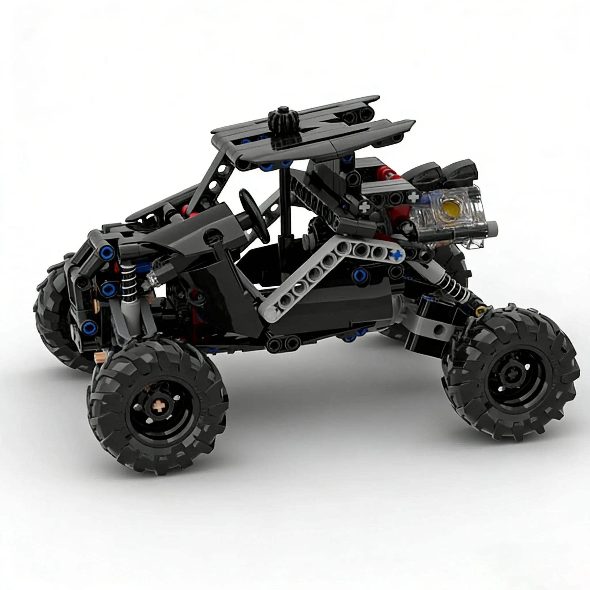 (preto) Moc 4wd Off-road Crawler Com Controle Remoto - Blocos De Montar