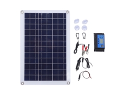 2026zentro-painel Solar De Silício Monocristalino 20w Resistente À Água Com Controlador De Carga 60a Para Camping Ao Ar Livre