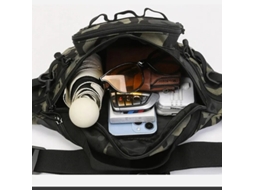 Bolsa de pesca masculina Zanlure em tecido Oxford 600D impermeável com sistema Molle, ideal para usar na cintura, perfeita para caça e viagens.