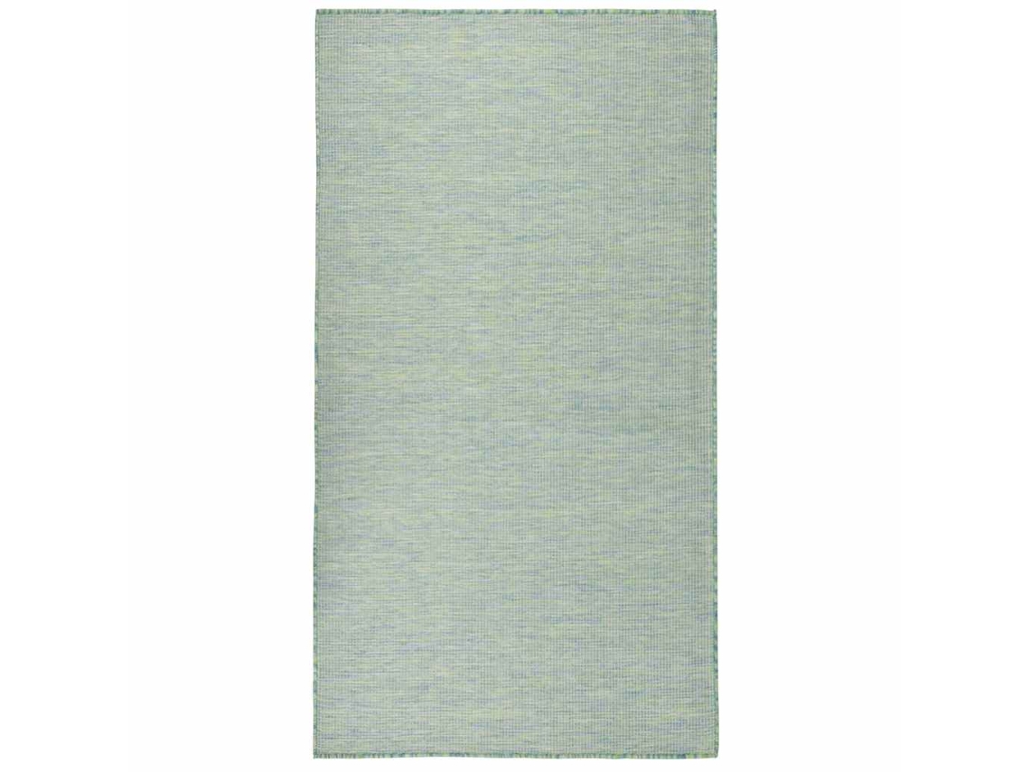 Vidaxl Tapete De Tecido Plano Para Exterior 80x150 Cm Turquesa