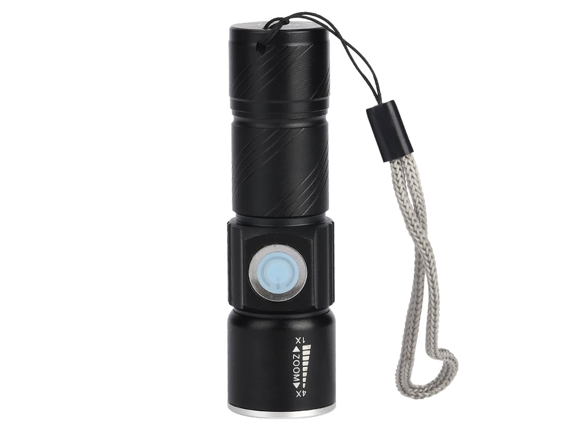 Lanterna Torch Uv Recarregável Usb em Liga de Alumínio para Teste de Fluorescer | S/MARCA