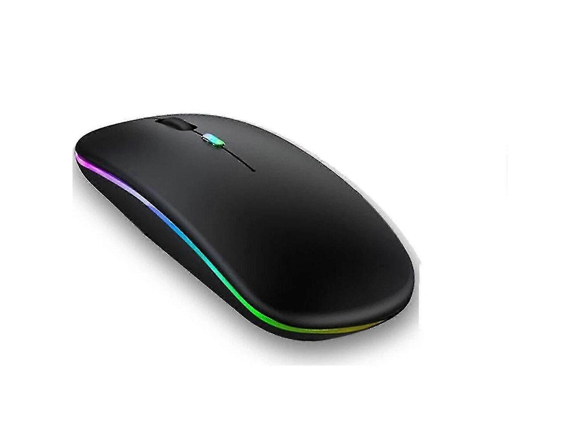 Rato Rgb Bluetooth Semi Fio Recarregável Para Laptop Ipad Macbook Computador Mause Led Slowmoose