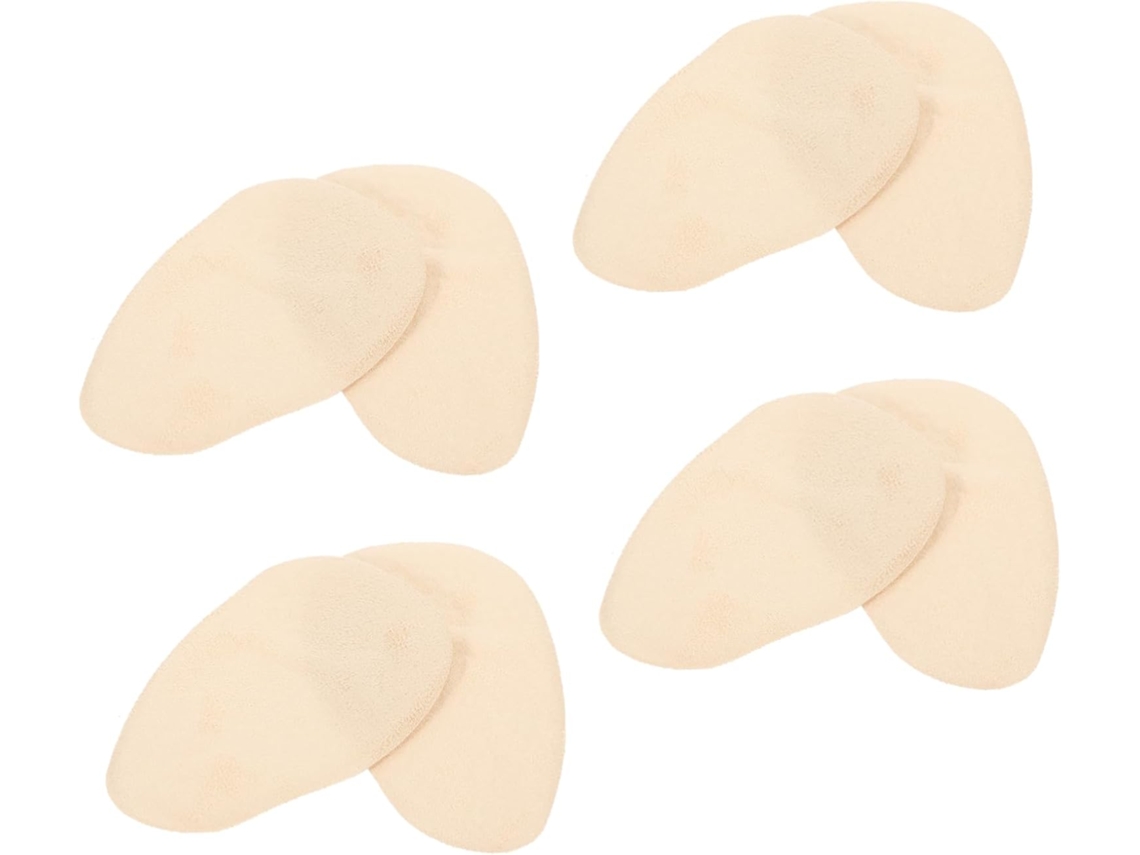 4 Pares De Protetores Respiráveis Para A Parte Frontal Do Pé, Sem Amortecimento, Para Sapatos De Salto Alto E Calçados