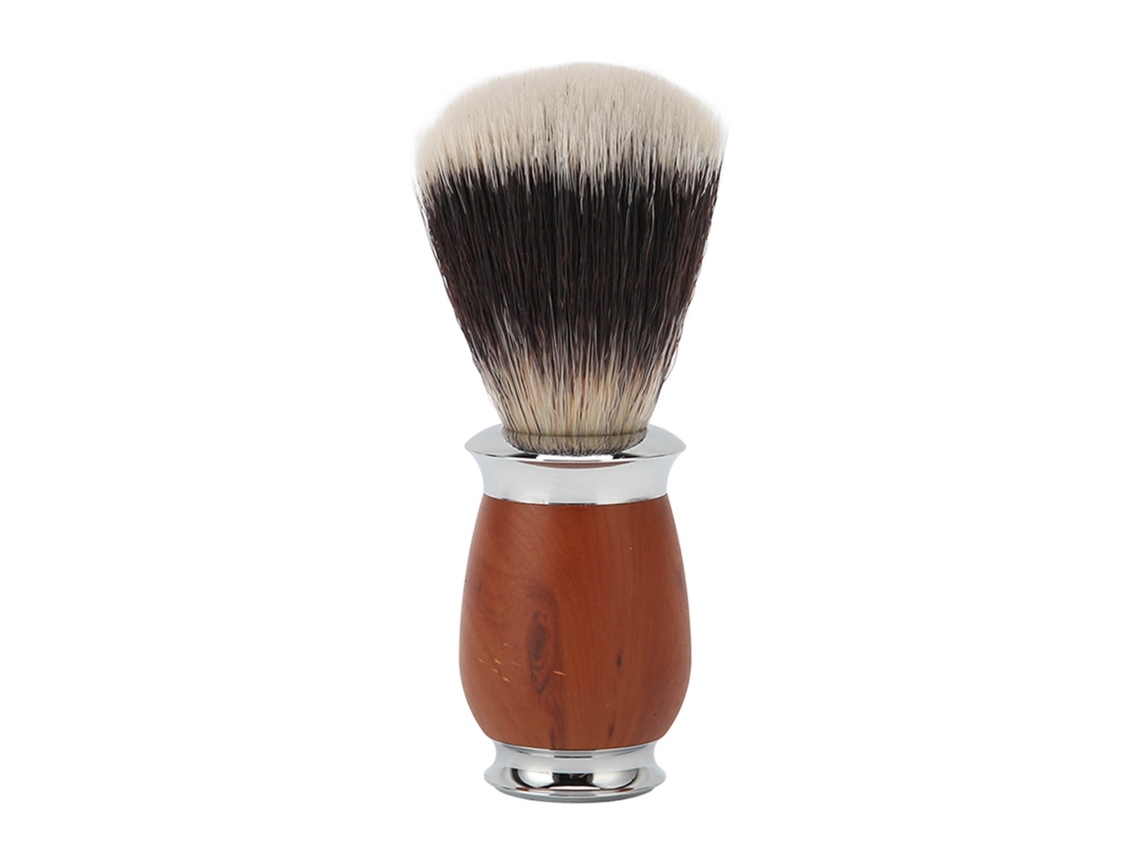 Pincel De Barbear Para Homem Com Cabo De Madeira Leve E Macio Nylon Para Cabelo Barba Salão E Casa