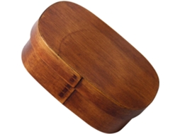 Marmita Bento Japonesa De Madeira, Design Com Divisórias Em Camada Única, Grande Capacidade, Reutilizável E Ecológica