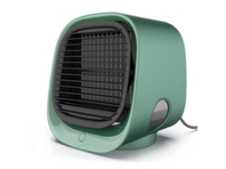 Ar, Condicionado Portátil Compatível Com Espaços Pequenos, Com Luz Multicolorida E 3 Modos( Verde)