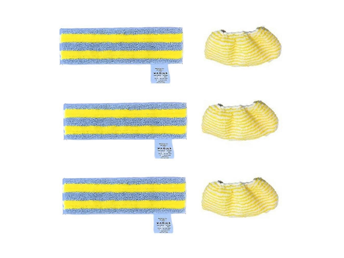 Conjunto De 6 Panos De Microfibra Para Esfregão A Vapor Karcher Sc1 Sc2 Sc3 Sc4 Sc5 - Peças Para Limpador A Vapor - Almofadas Para Bocal De Pis_glo