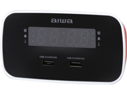 Rádio Despertador AIWA Cru-19Rd (Usb)