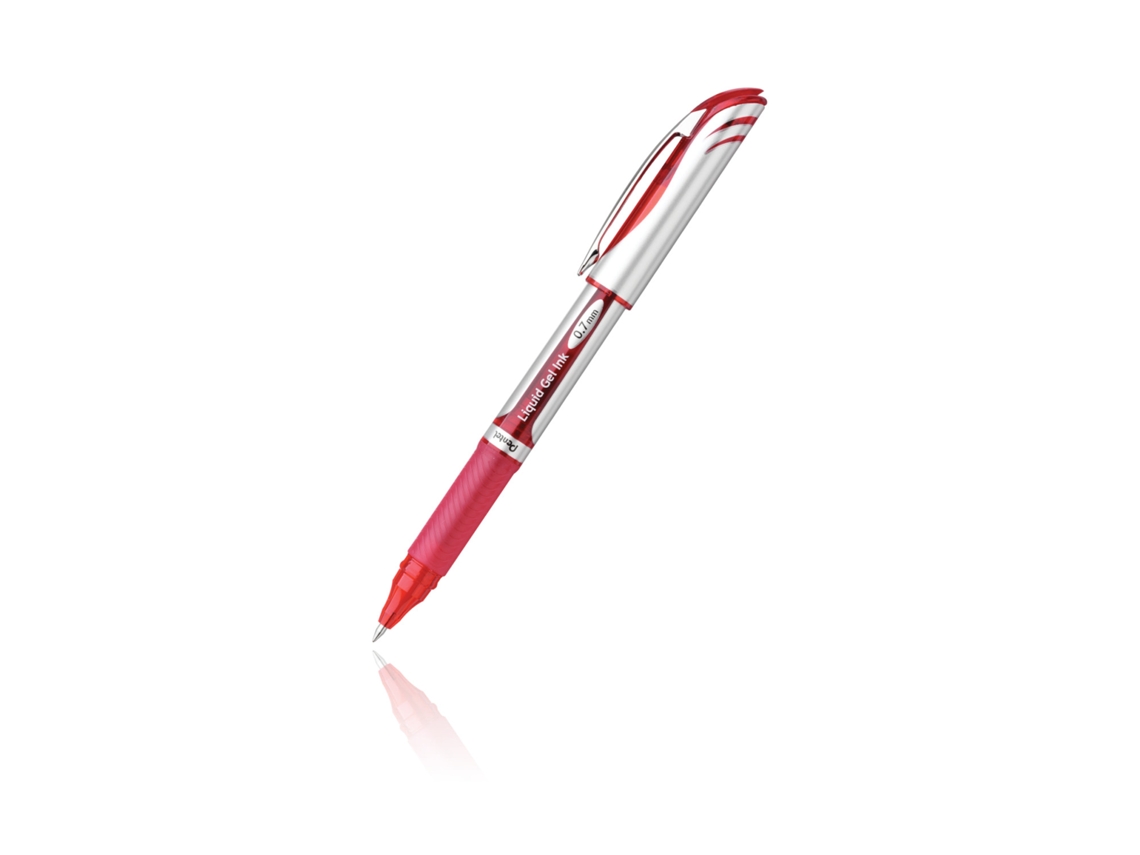 Caneta Gel PENTEL Energel Deluxe com tampa vermelha média 1 peça