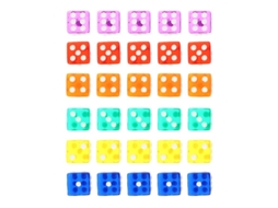 40Pcs Dados Acrílicos ALLINLESS
