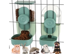 Conjunto para Pequenos Animais com Comedouro e Bebedouro, Automático Suspenso, Estação de Alimentação e Água AQUAFORGE