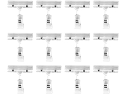 Porta-clips portátil promocional, fácil de usar, em plástico, com 30 clips, design de cabeça dupla e suporte.