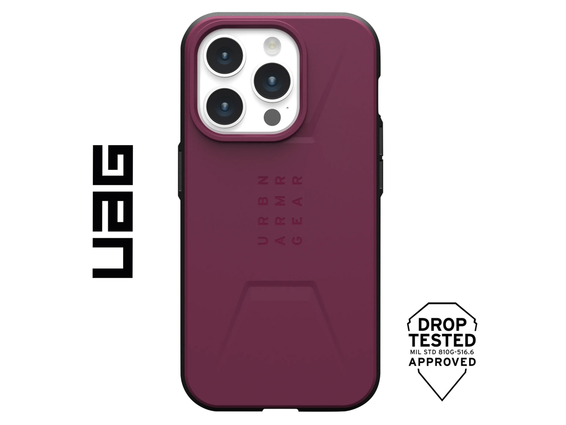 Capa para iPhone 15 Pro UAG Acrílico Vermelho