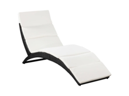 Sun Lounger, Sun Loungers Vidaxl Preto Rattan / Vime (n/a)