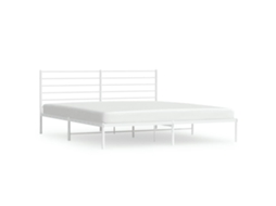 Bed Frame, Bed Frames Vidaxl Branco Aço (180 X 200 Cm)