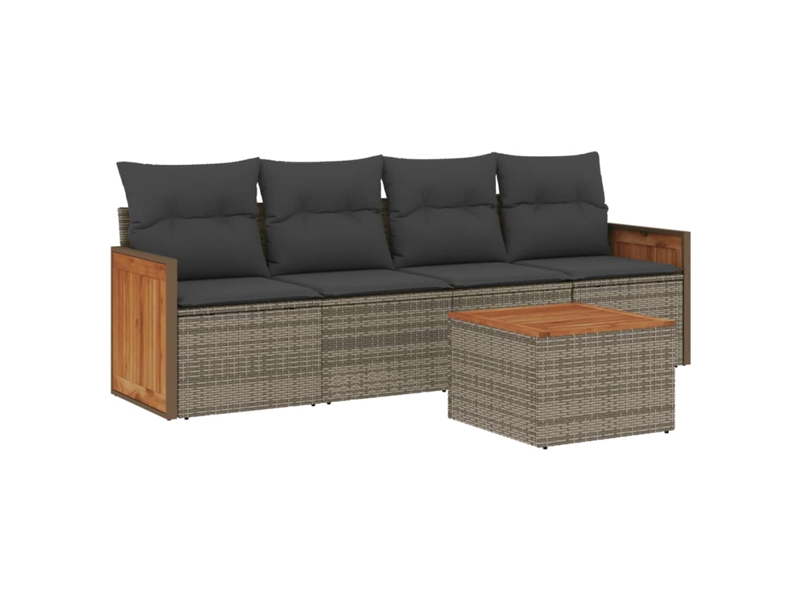 Garden Sofa Set, Garden Sofa Sets Vidaxl Cinzeto Rattan / Vime (n/a)