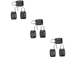 Conjunto De 9 Cadeados Combinação Resistentes Às Intempéries Para