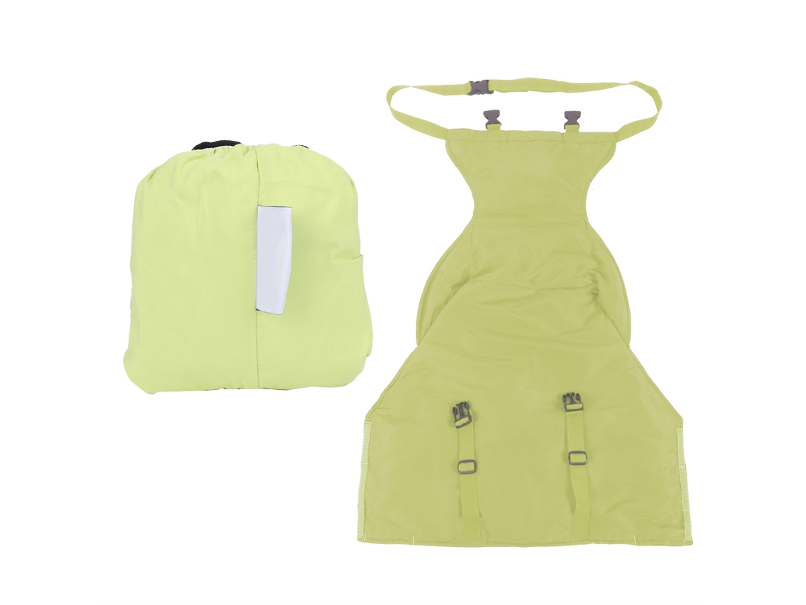 Cadeira alta portátil Easy Seat para bebês com cinto de tecido, conversível e segura para viagens.